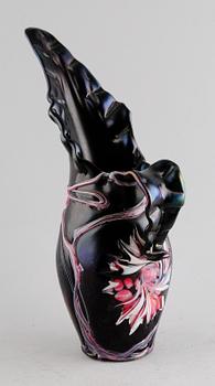 BRINGARE, glas, möjligen Loetz, tidigt 1900-tal.