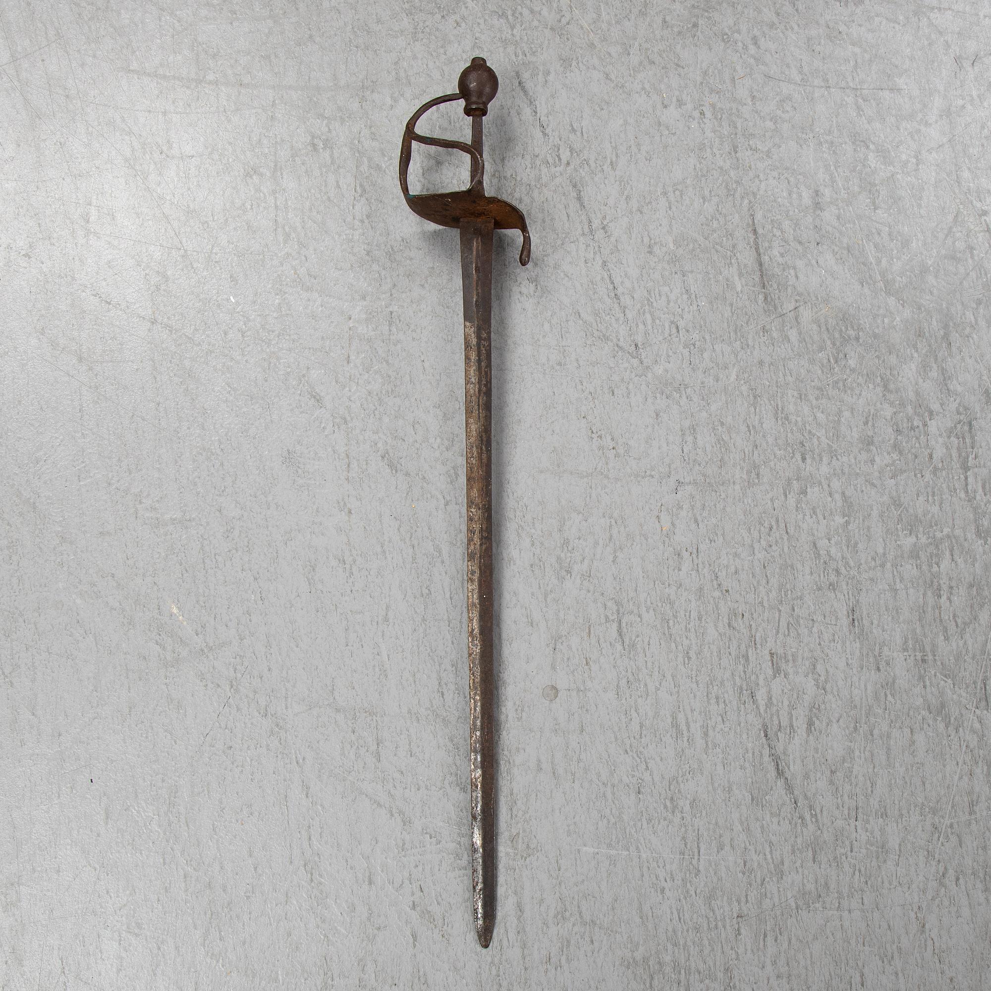 A Swedish 18th Century cutlass.