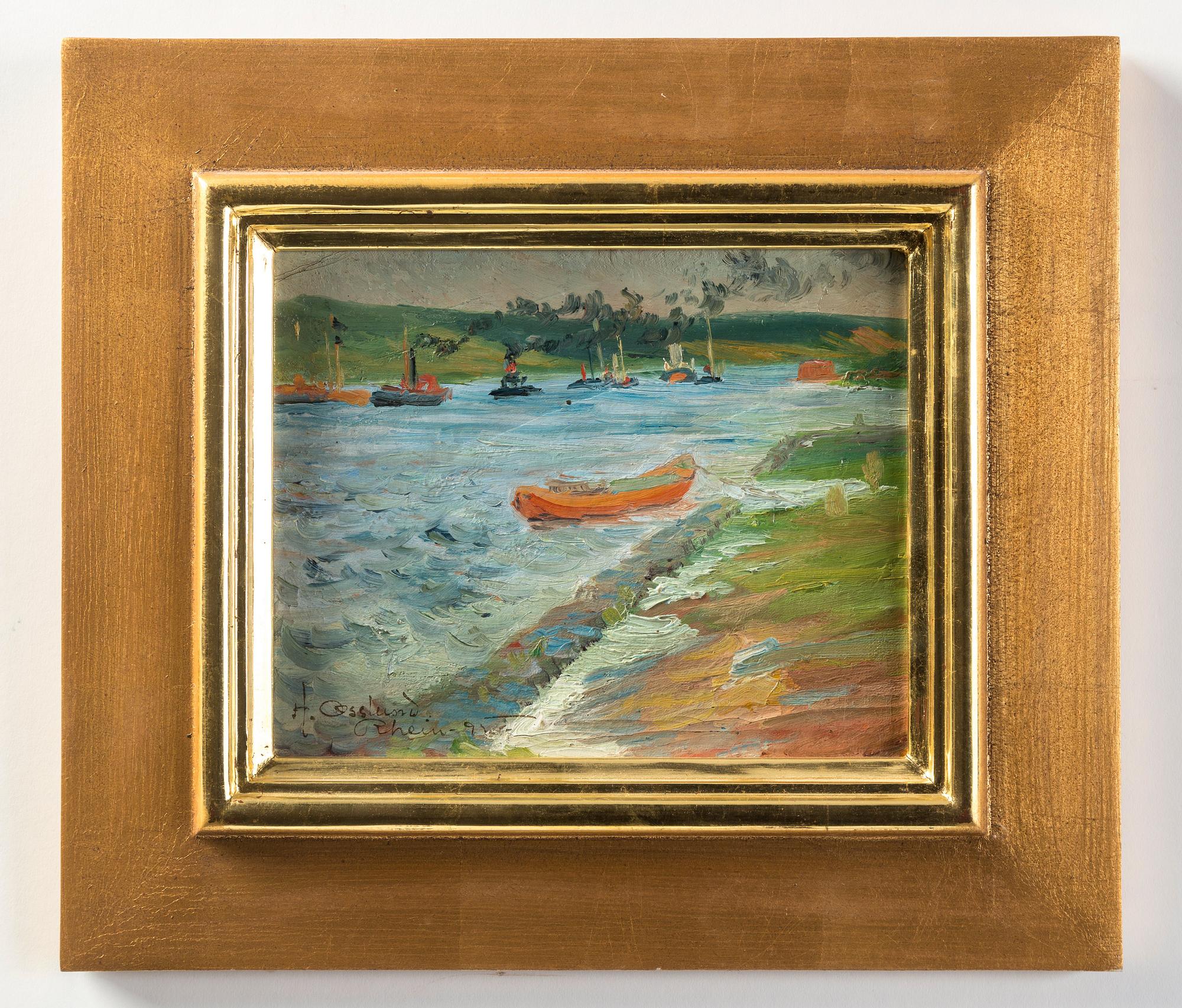 Helmer Osslund, River landscape from Rhine.