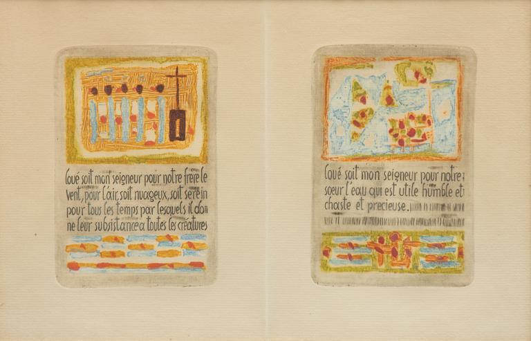 Roger Bissière, "Cantique à notre frère Soleil".