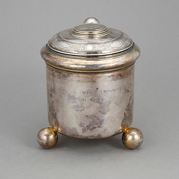 STOP, silver, barockstil, Guldsmedsaktiebolaget GAB, Stockholm 1886. Vikt ca 830 gram.