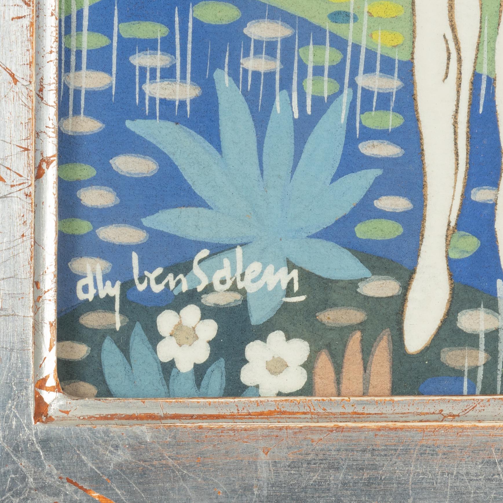 Aly Ben Salem, gouache, signed.