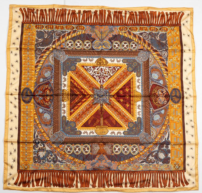 Hermès, scarf, "Sur un tapis volant...".