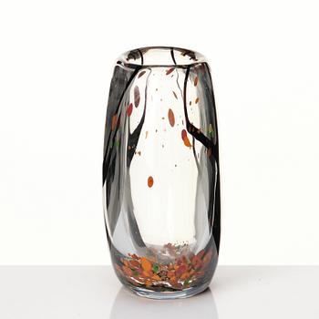 Vicke Lindstrand, an 'Autumn' (Höst) glass vase, Kosta glassworks, Sweden 1950-60s.