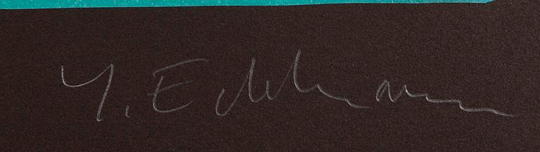 Yrjö Edelmann, a signed color lithograph.