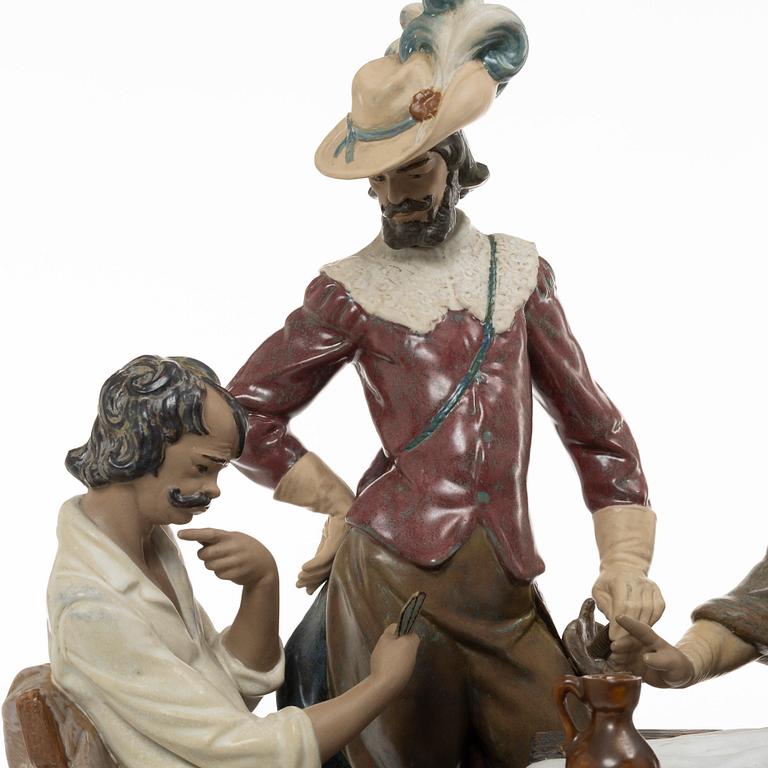 Juan Huerta, figurin, "Playing Cards", Lladró, Spanien.