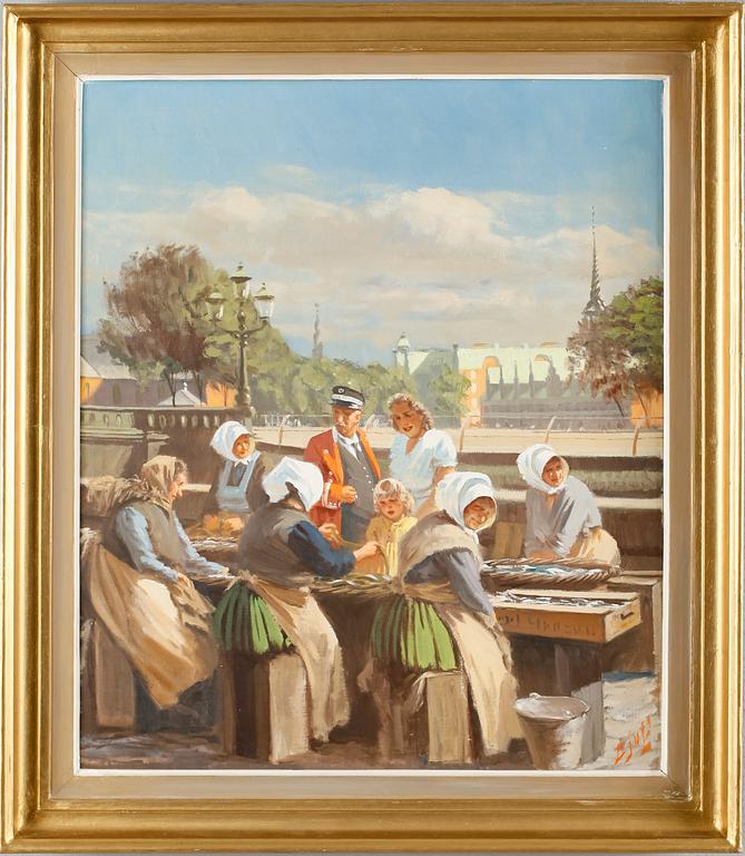 SÖREN CHRISTIAN BJULF, olja på duk, signerad.