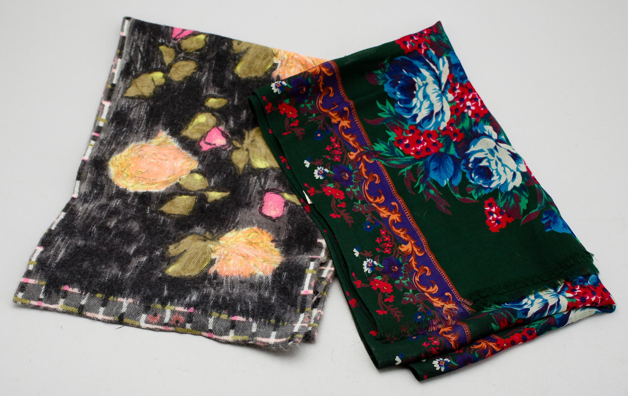 SJALAR, 2 st, ull/siden, Kenzo.