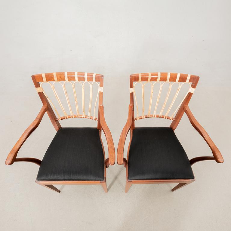Josef Frank, armchairs a pair, model 1165, Svenskt Tenn.