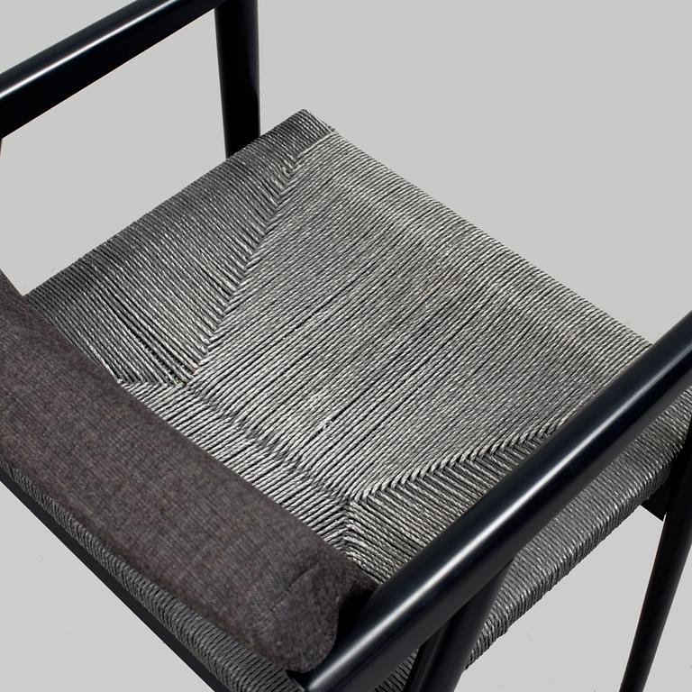 a pair of Gio Ponti "Dormitio" armchairs, L'abbate, Italy. Designed in the 1950's.