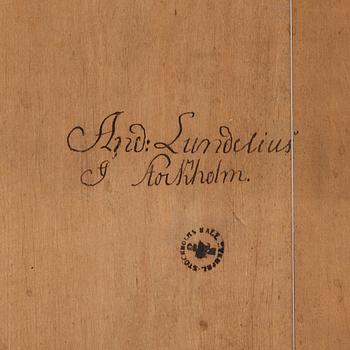 BYRÅ, av Anders Lundelius (mästare i Stockholm 1778-1823), 1780, Gustaviansk.