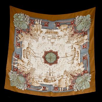 SCARF, siden, "Azulejos", Catherine Baschet, Hermés, 1900-talets fjärde kvartal.