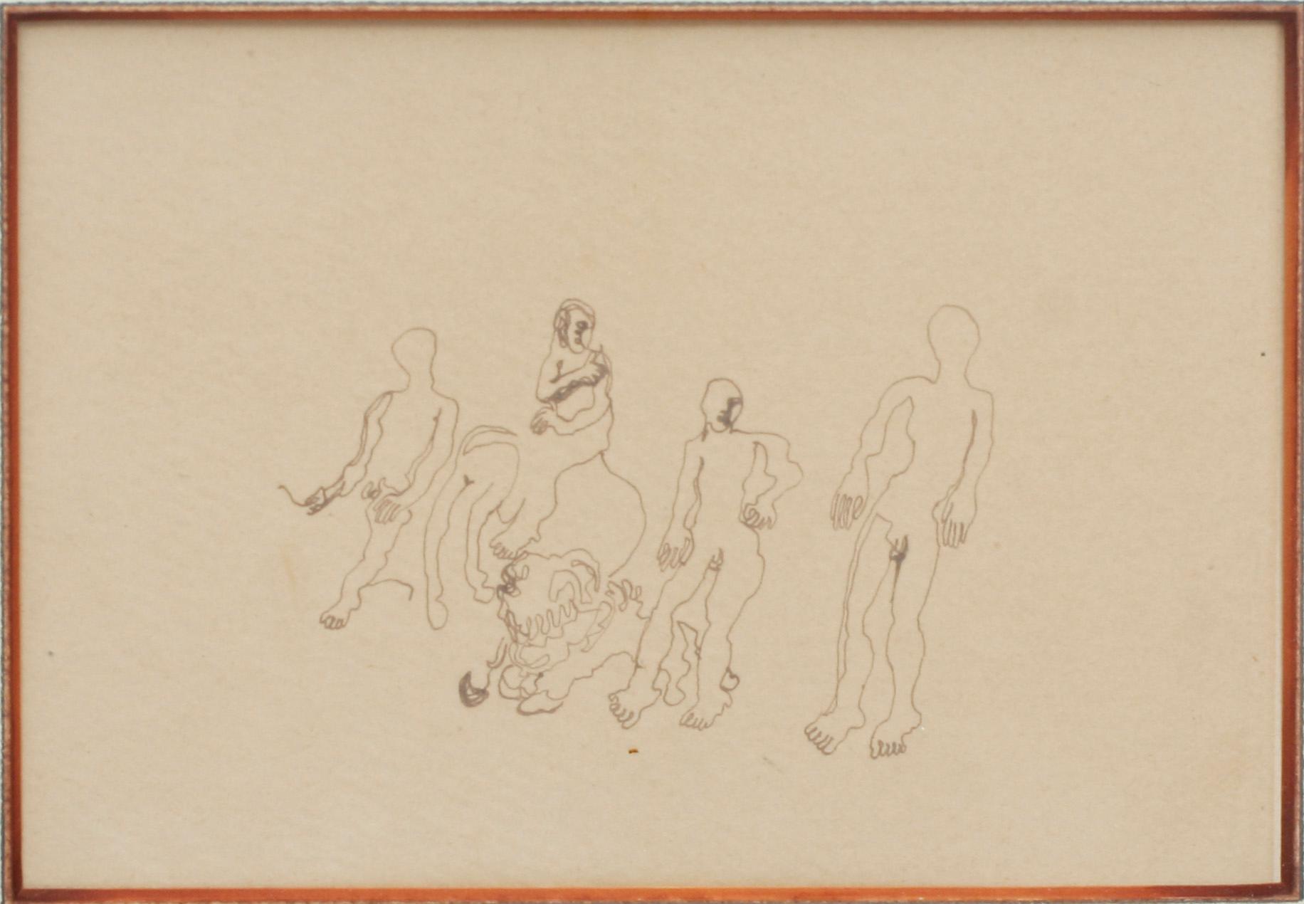 Carl Fredrik Hill, Composition with figures.