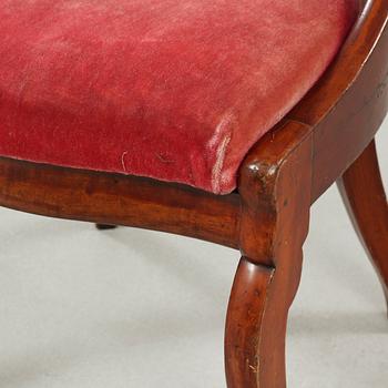 STOLAR, 4 st, s k Göteborgsstolar, 1800-tal.