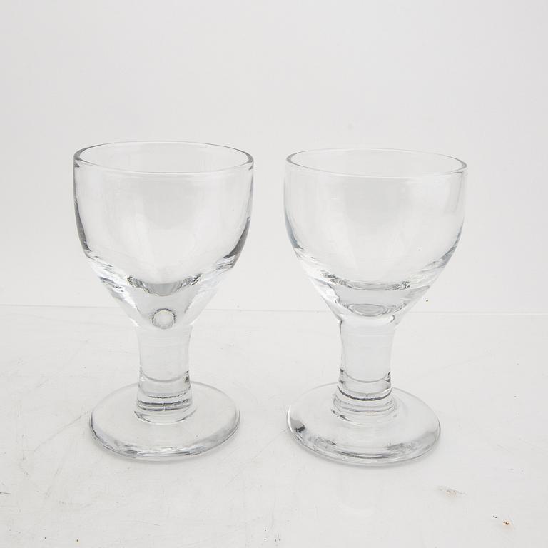 A set of 10 pcs 'Ruben' beer/wineglasses by Signe Persson-Melin.