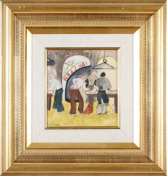 PELLE ÅBERG, blandteknik, signerad.