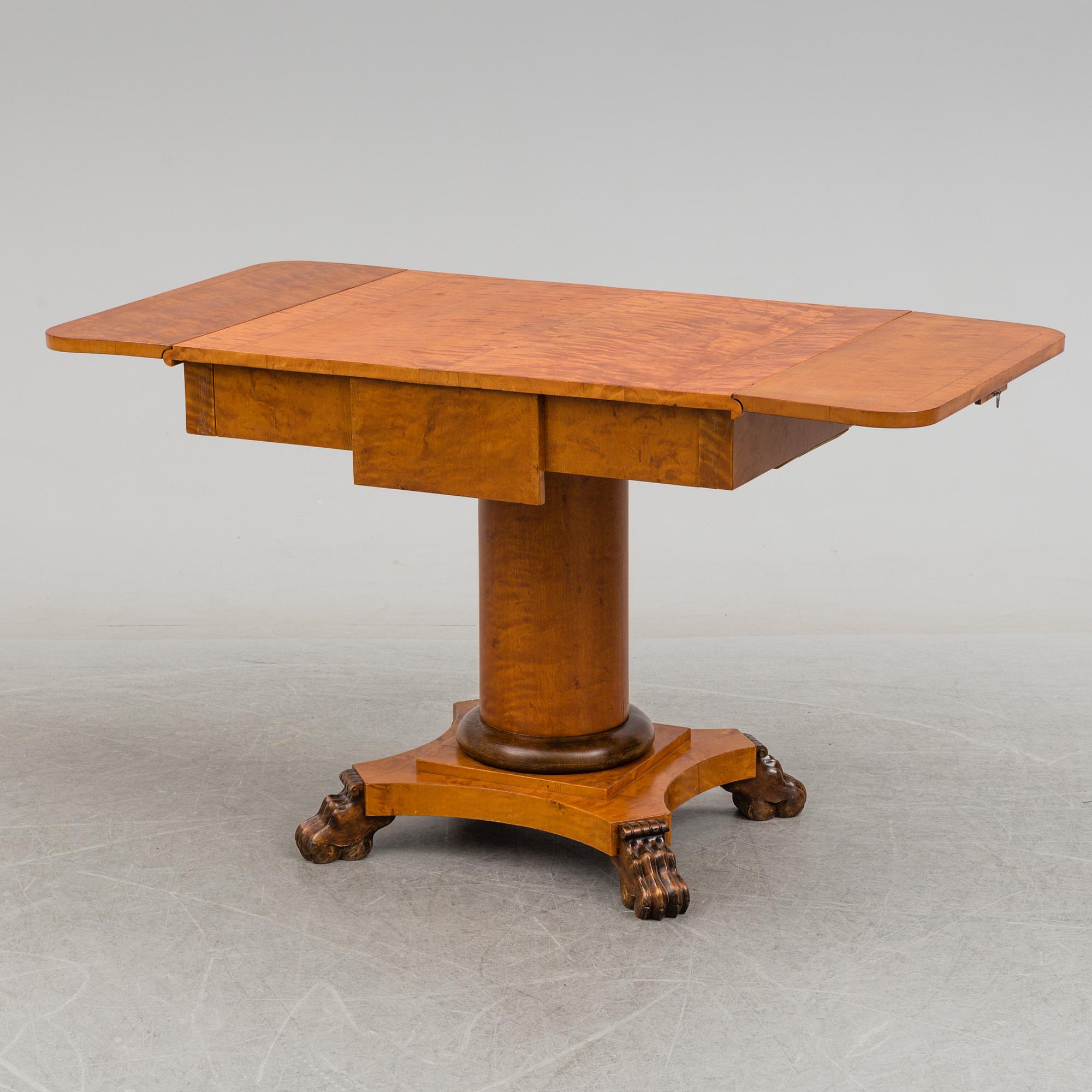 A Swedish empire table, first half of the 19th century.