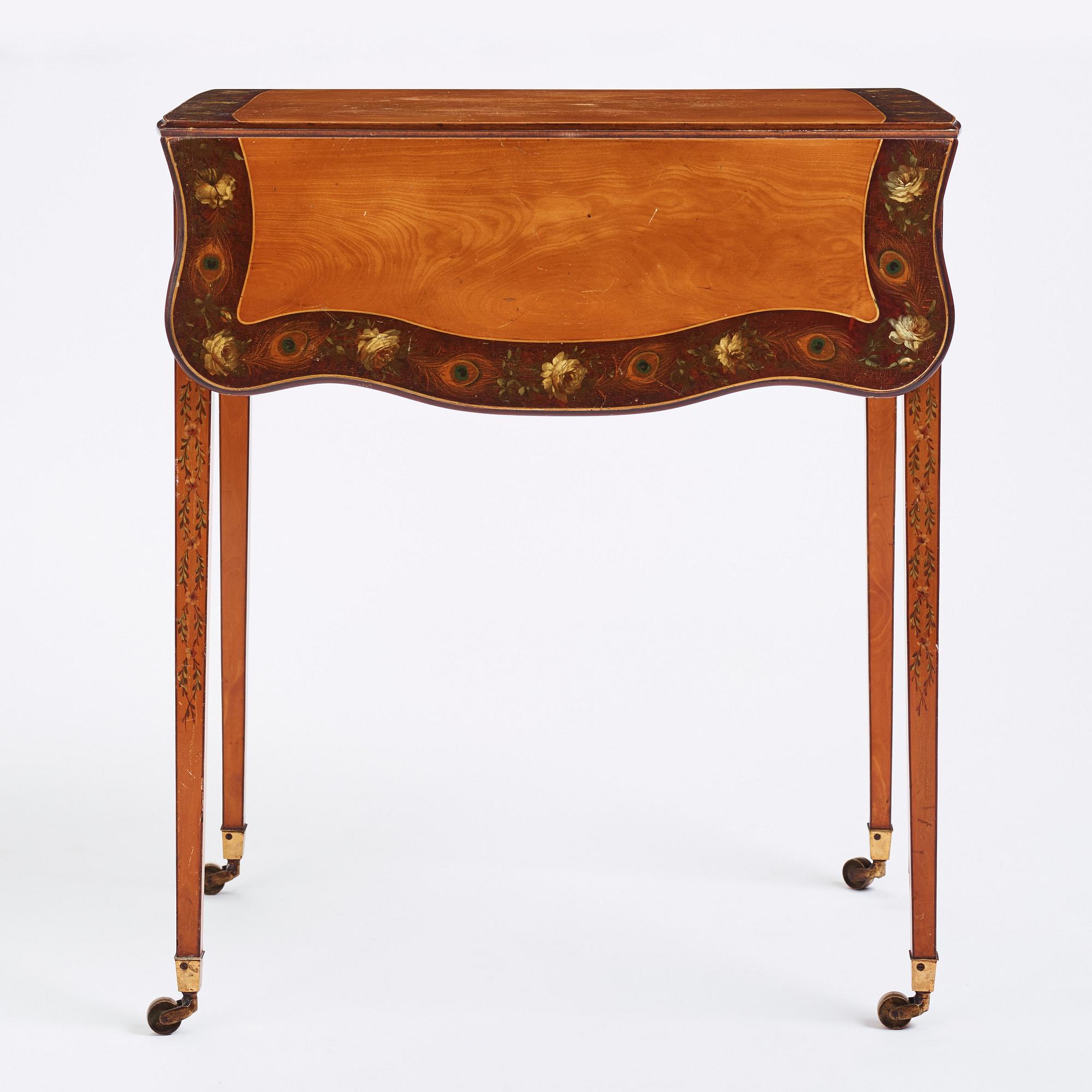 Klaffbord, s.k Pembroke table, England 1800-tal, Sheratonstil.