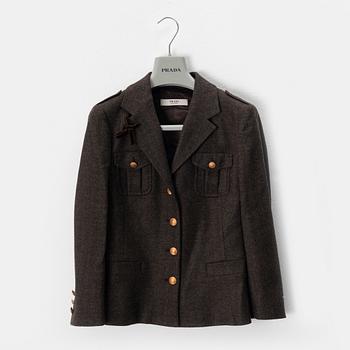 Prada, a wool jacket, size 38.