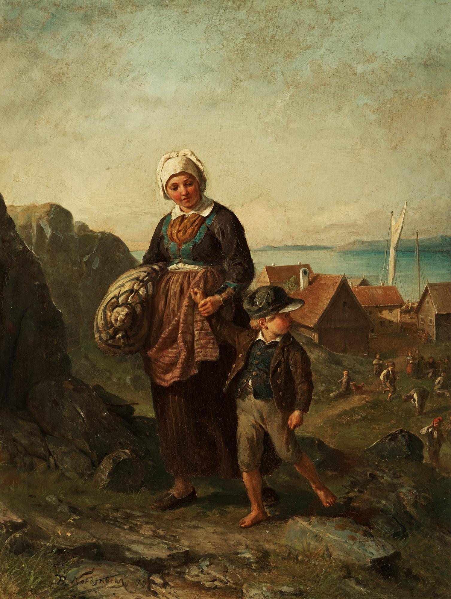 Bengt Nordenberg, Fisherwoman with boy.