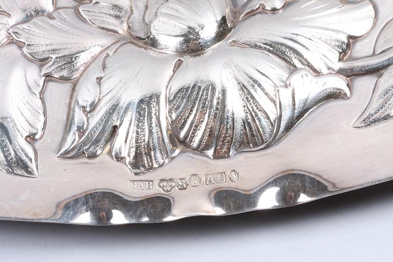 UPPLÄGGNINGSFAT, silver, GAB, Stockholm 1951.