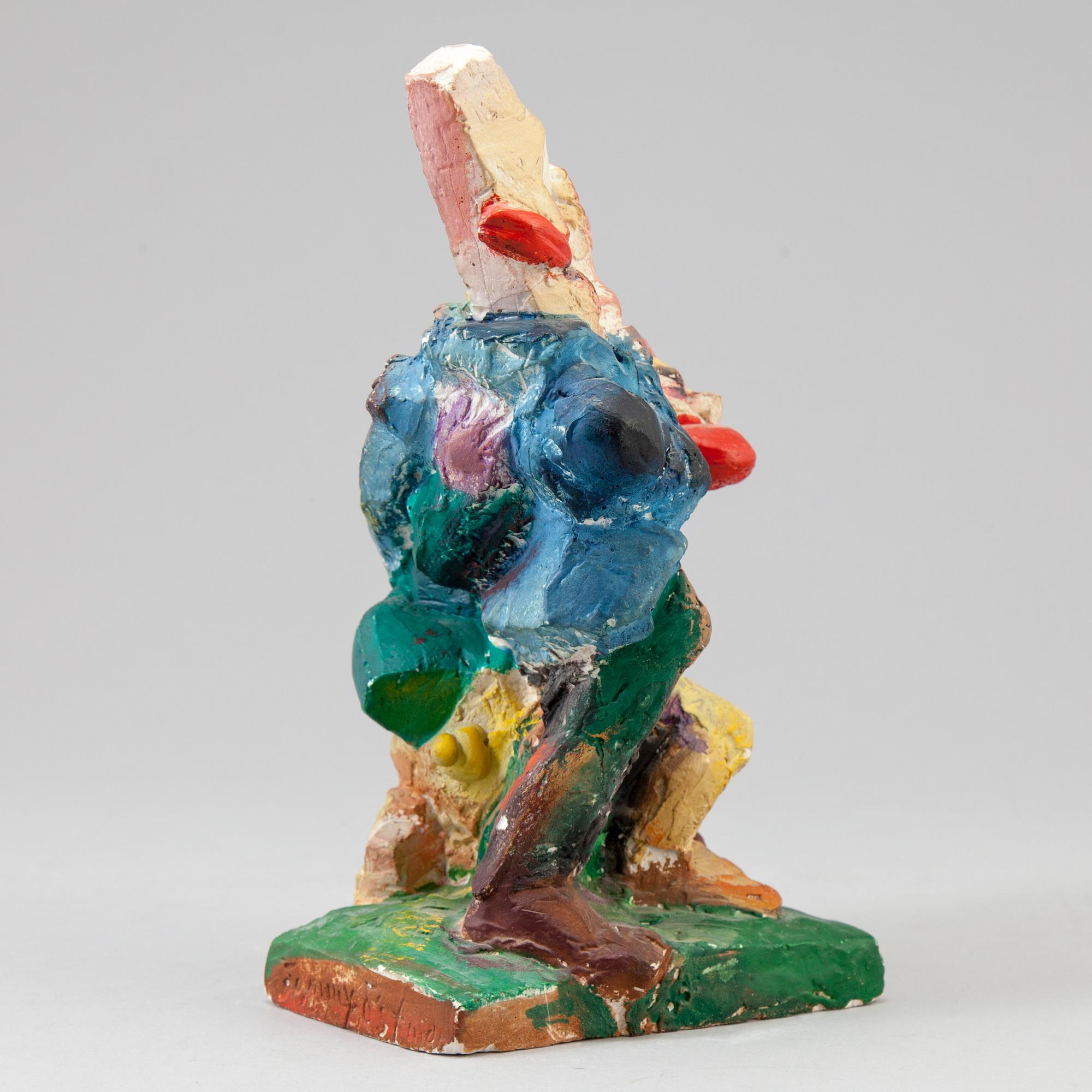 TOMMY ÖSTMAR, sculpture in painted plaster signed and numbered 1/5 dated 1974.