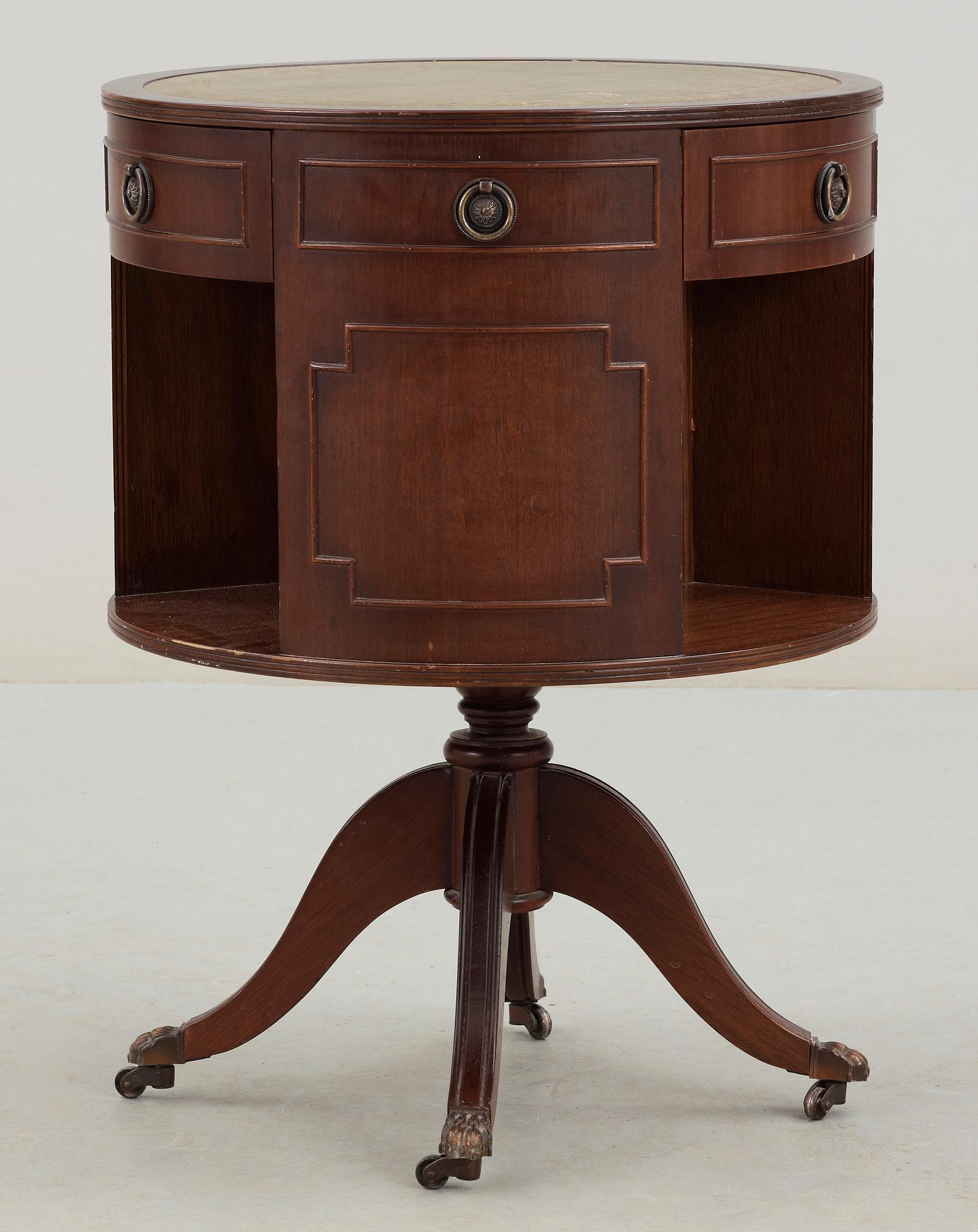 BOKSNURRA/DRUMTABLE, engelsk stil, 1900-talets andra hälft.