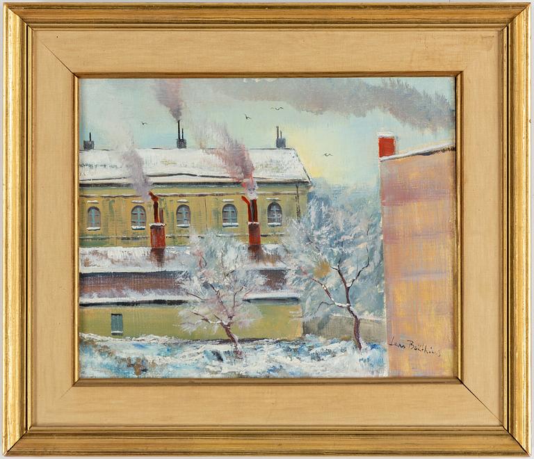 LARS BOËTHIUS, oil on panel, signed.