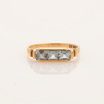 Ring, 18K guld, Hugo Olsson, Helsingborg, 1953.