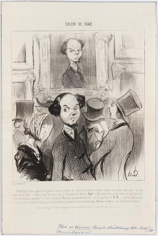 HONORÉ DAUMIER, lithographs, 7, stamped signature.