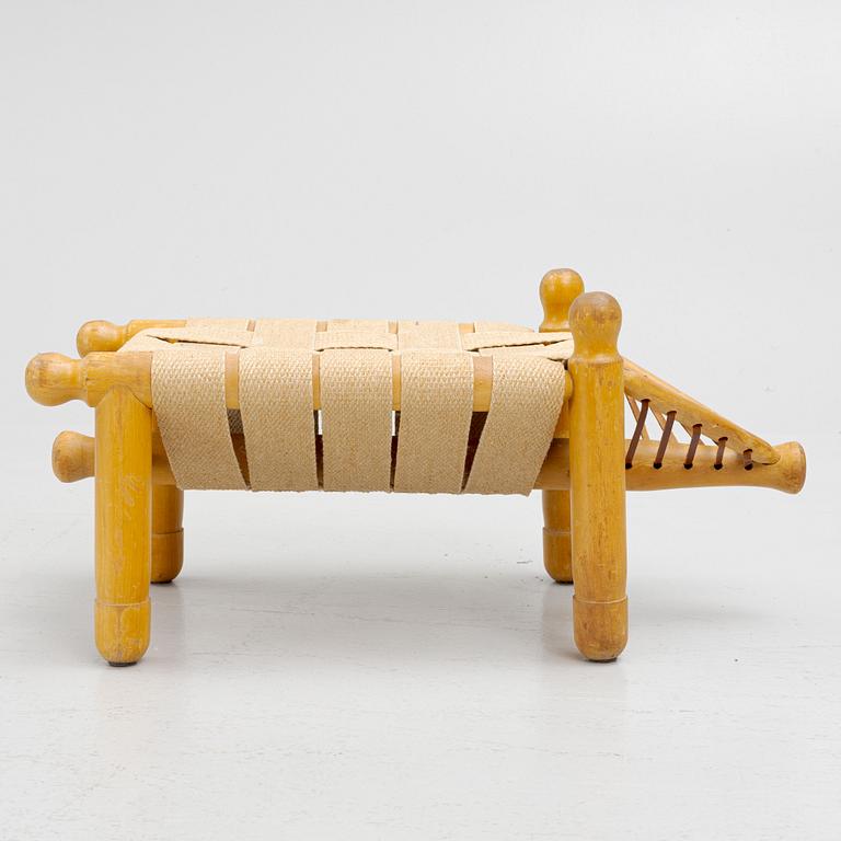 Erik Höglund, stool, "Grisen" (The Pig), Kopparfly, 1960s, provenance Sven Lundh.