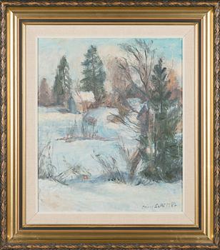 Aares Salli, oil on canvas, signed and dated 1987.