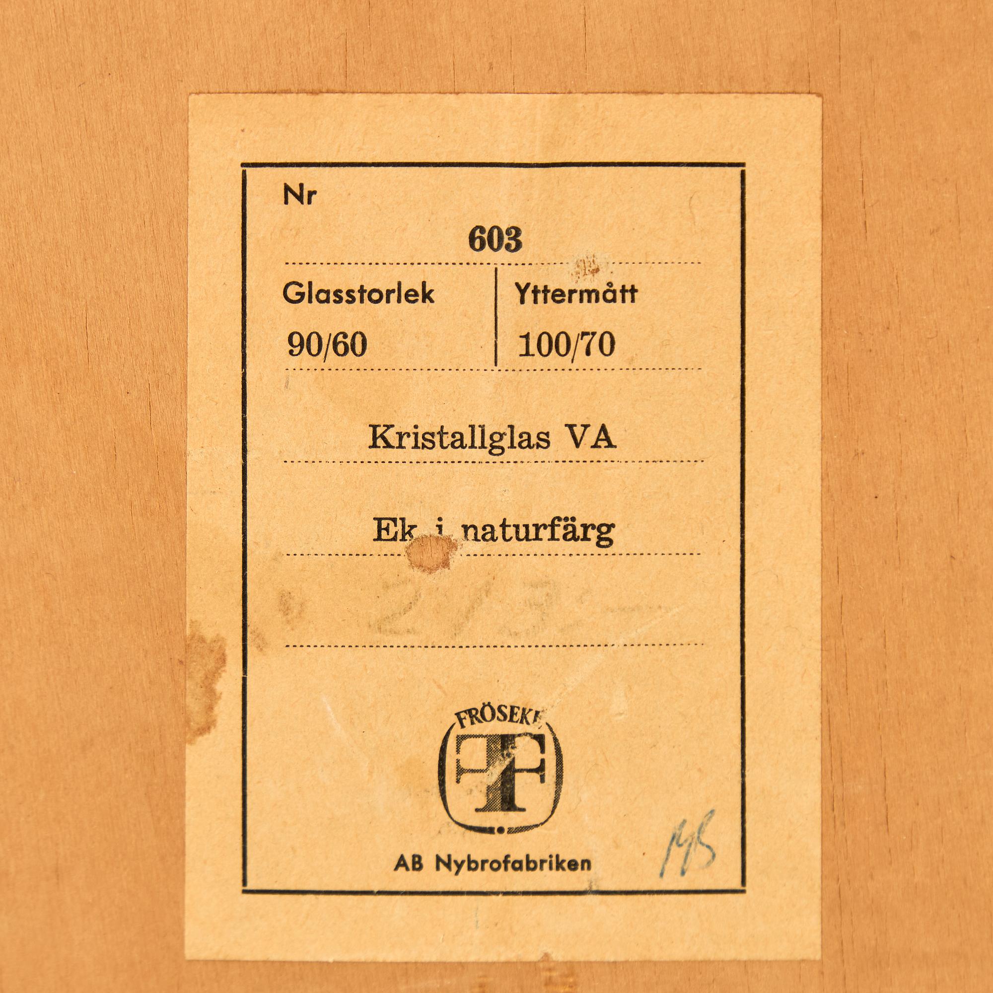 A mirror from Fröseke, secon part of the 20th century.