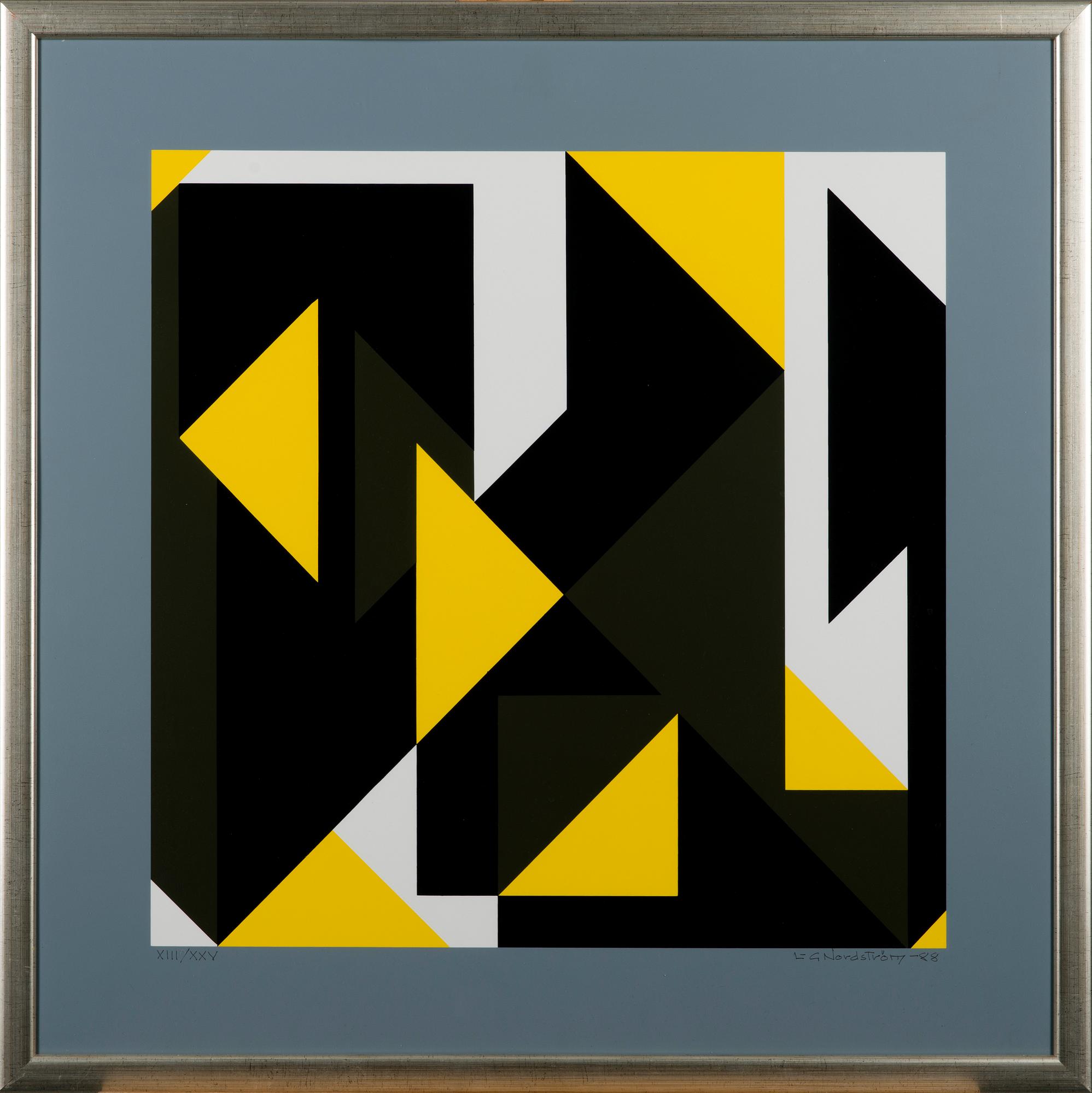 LARS-GUNNAR NORDSTRÖM, serigrafi, signerad, daterad -88 och numrerad XIII/XXV.