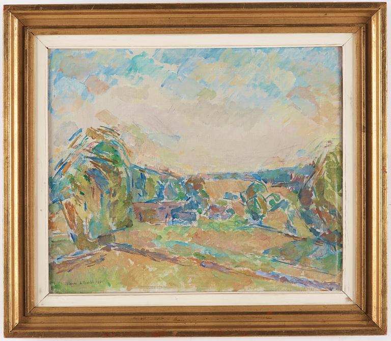SIMONE DE DARDEL, oil onc canvas, signed and dated 1950.