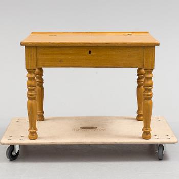 A late 19th century school desk.