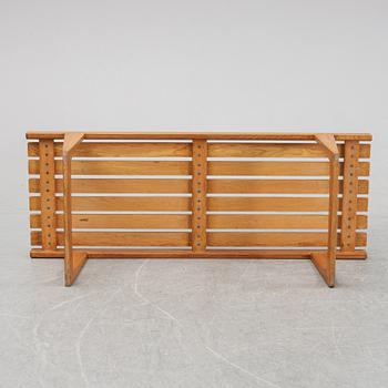 A 'Tokyo' oak bench by Yngvar Sandström for Nordiska Kompaniet, designed 1962.