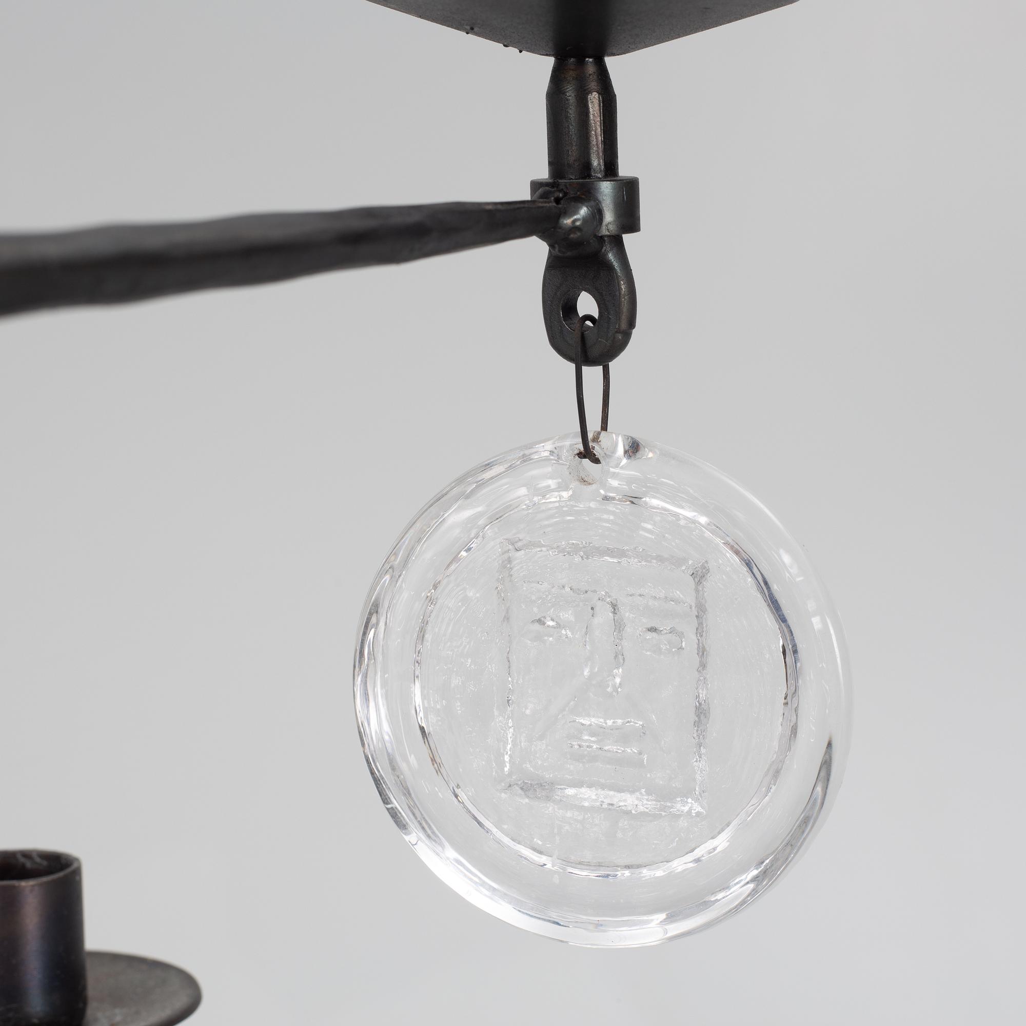 Erik Höglund, golvkandelaber, Boda Smide, 1960-70-tal.