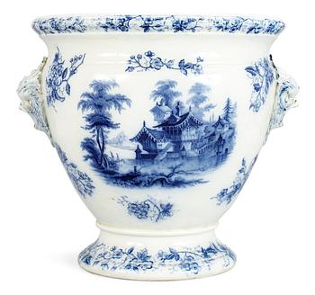 A Rörstrand large creamware flowerpot from the time around 1900.