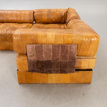 A leather de Sede 1970s sofa.