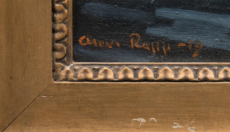 Oil on canvas, signed and dated -19.