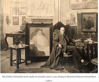 Béla Kádár, Ballerina on a white horse.
