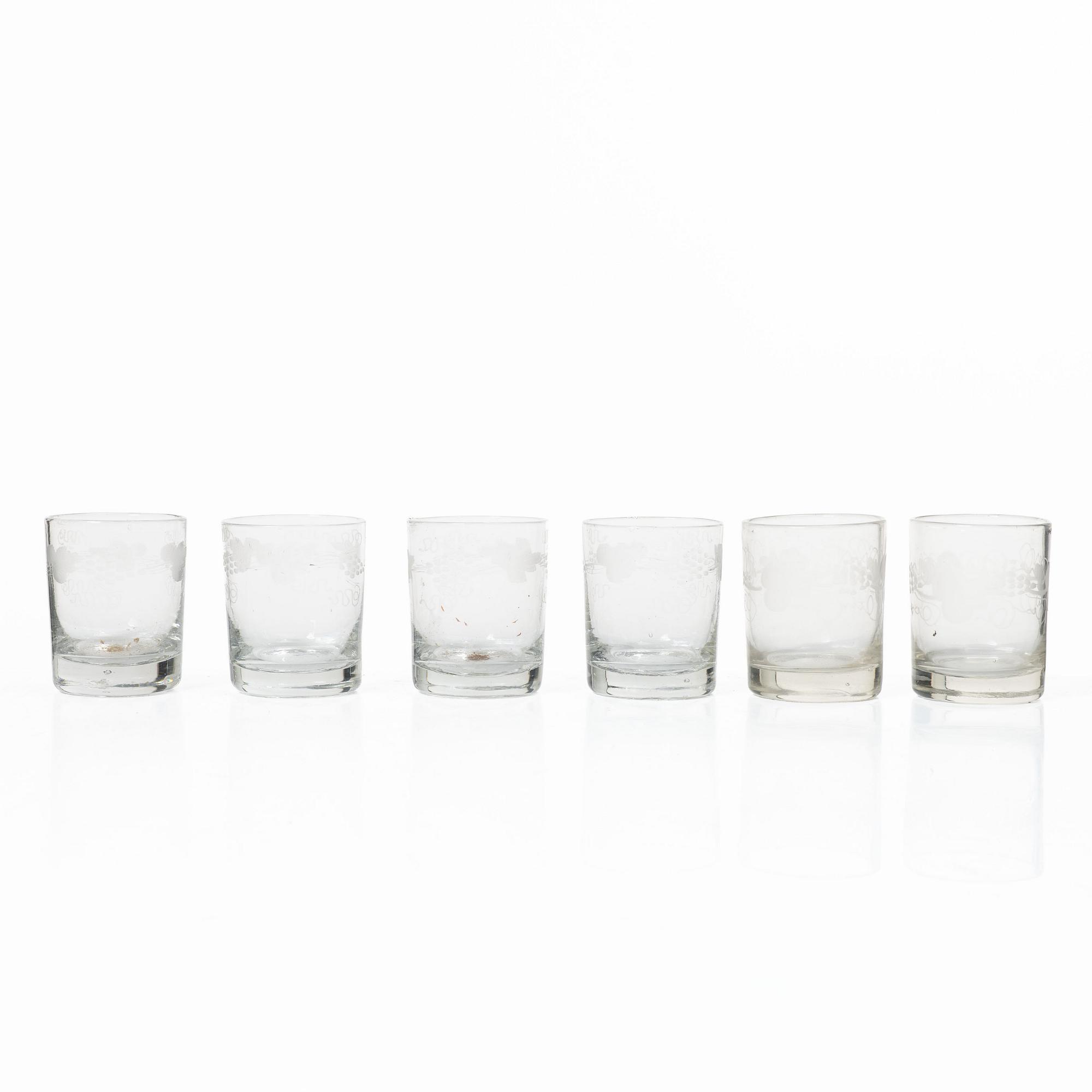 Selterglas, 12 st, tidigt 1800-tal.