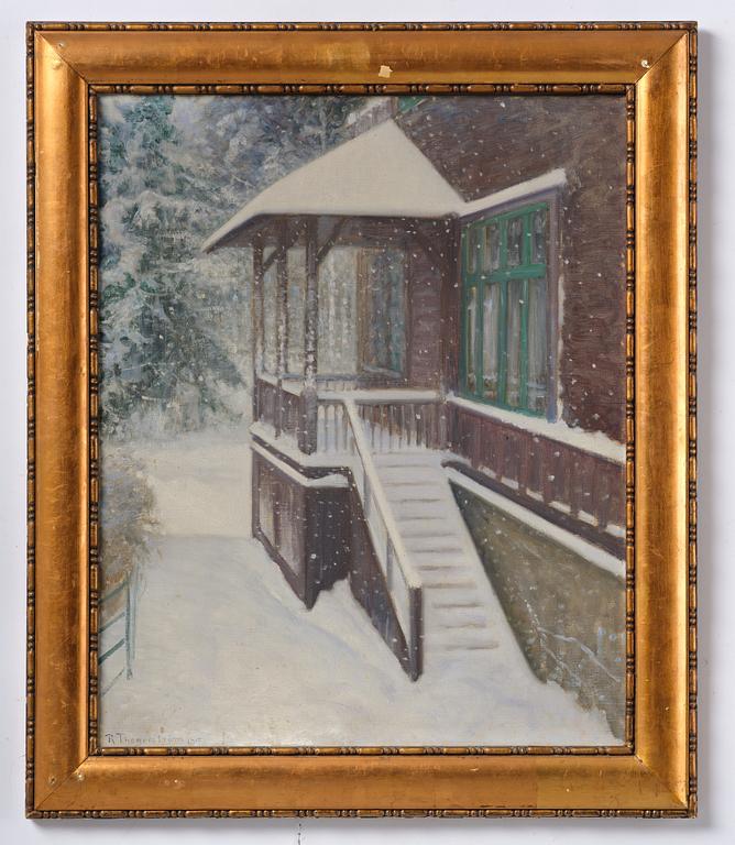 Robert Thegerström, Villa Tallbacken om vintern.