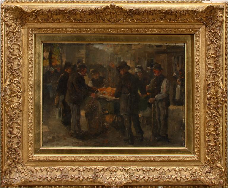 ADRIAAN PHILIPPUS DE LA RIVIERE, olja på duk. Bär sign a tergo samt otydl sign.