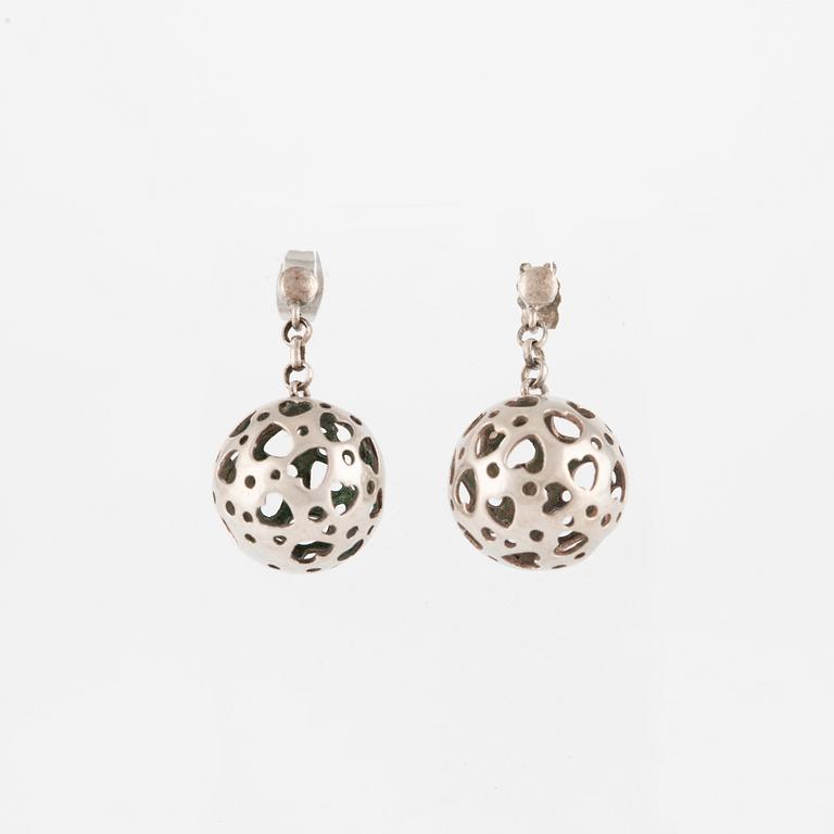 Liisa Vitali and probably Victor Jansson, earrings and ring, silver.