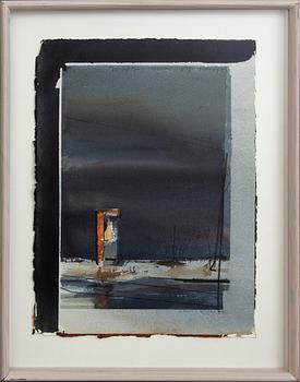 Lars Lerin, watercolor, signed and dated 91.