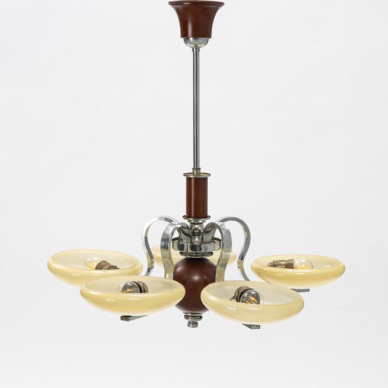 An Art Deco ceiling lamp, 1920's/30's.