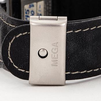 JUNGHANS, Mega 1, wristwatch, 43 x 33 mm.