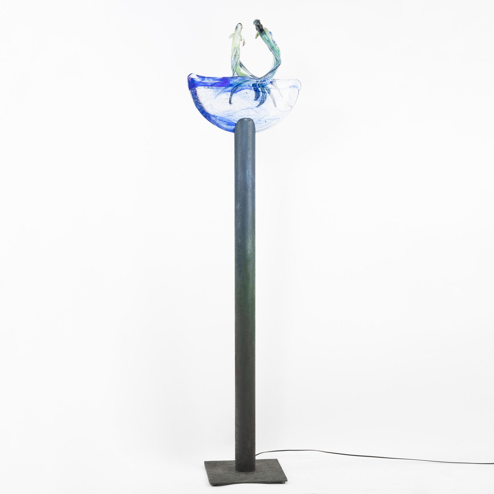 Kjell Engman, "Hoppande fiskar", Kosta Boda.